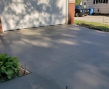 concrete driveway renewal