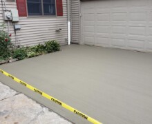 concrete parking lot installation