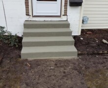 custom concrete steps Michigan