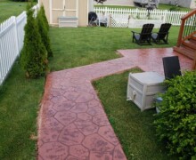 stamped concrete walkways in Michigan