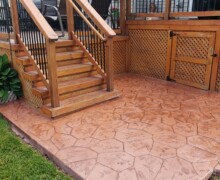 stamped concrete entrance