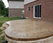 stamped concrete patio michigan
