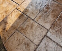 stamped concrete texture closeups
